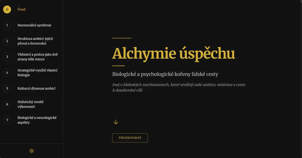 Alchymie úspěchu - esej o osobním rozvoji